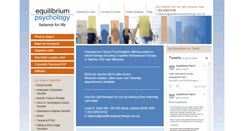 Desktop Screenshot of equilibriumpsychology.com.au