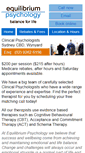 Mobile Screenshot of equilibriumpsychology.com.au